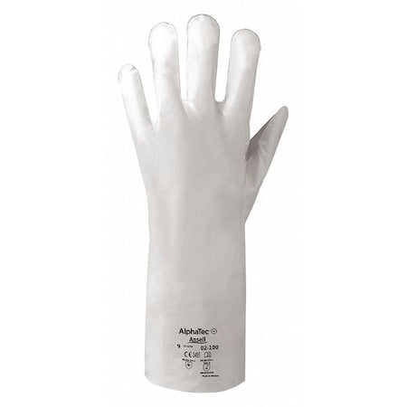 Chemical Resistant Gloves, Laminated Film, 15 in L, 2.5 mil, White, 6, 1 PR
