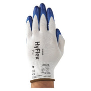 Coated Gloves, Nitrile, Smooth, Palm, 4 Abrasion Level, White, S (7) 1 PR
