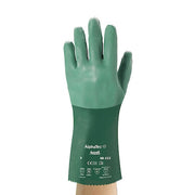 AlphaTec(R) 08-352 Chemical Resistant Gloves, Neoprene, 12 in L, 55 mil, Green, 9, 1 PR