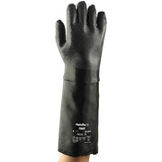 Solvex 19-024 Chemical Resistant Gloves, Neoprene, 17 3/4 in L, 85 mil, Black, 8, 1 PR