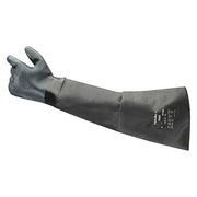 Solvex 19-026 Chemical Resistant Gloves, Neoprene, 26 in L, 85 mil, Black, 10, 1 PR