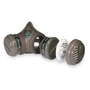 Half Mask Respirator Kit, 4 Cartridges Included, 8000 Sereies, N95, Organic Vapor, Snap-In Gasket, L
