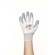 Coated Gloves, Foam Latex, Foam, Palm, 0 Abrasion Level, White, XS (6) 1 PR