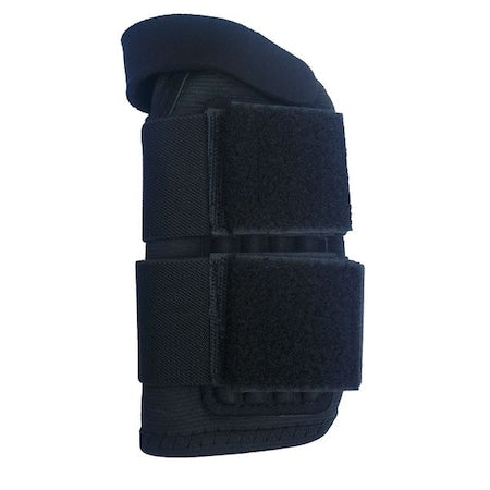 Wrist Support, Elastic, Double Strap, Ambidextrous, Black, Size S