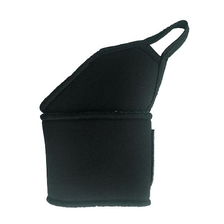 Wrist Wrap, neoprene, Single Strap, Ambidextrous, Black, Size Universal