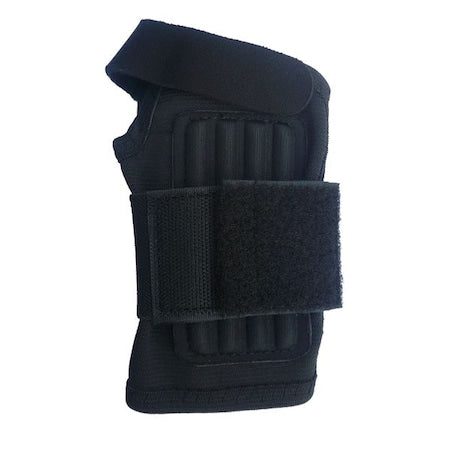 Wrist Support, Elastic, Single Strap, Ambidextrous, Black, Size L