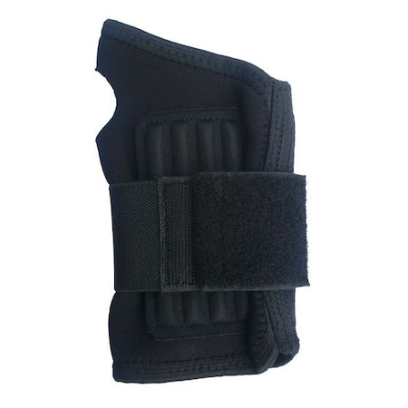 Wrist Support, Neoprene, Single Strap, Ambidextrous, Black, Size XL