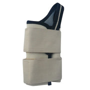 Wrist Support, 50% Polyester / 35% Latex / 15% Nylon, Double Strap, Left, Tan, Size S