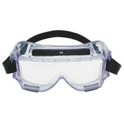 Safety Goggles, Clear lens, Uncoated, Indirect Vented, Rubber Strap, Centurion Series