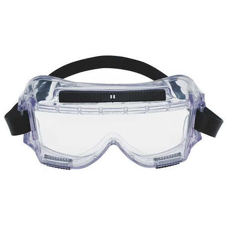 Safety Goggles, Clear lens, Uncoated, Indirect Vented, Rubber Strap, Centurion Series