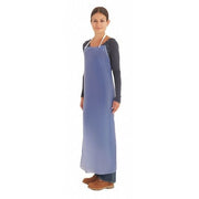Bib Apron, Vinyl, Blue, 49 in, Universal