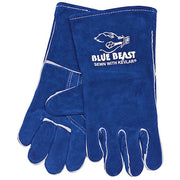 Blue Beast Welding Gloves, Gauntlet Cuff, Wing Thumb, Premium Cowhide, XL, 1 PR