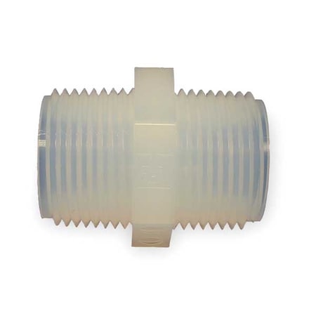 PFA, Straight, 1/4 in NPT, 1/4 in NPT
