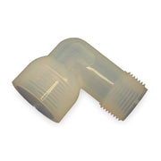 PFA, Elbow, 3/8 in NPT, 3/8 in NPT