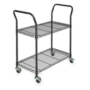 Wire Cart, 2 Shelf,L53 x W24 x H39 In.
