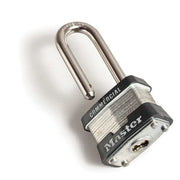 Padlock, Keyed Alike, Long Shackle, Rectangular Steel Body, Steel Shackle, 3/4 in W