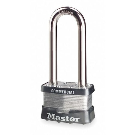 Padlock, Keyed Alike, Long Shackle, Rectangular Steel Body, Boron Shackle, 15/16 in W