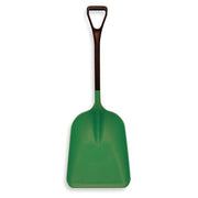 No. 4 Industrial Square Point Shovel, Plastic Blade, 23 in L, Black Polypropylene Handle