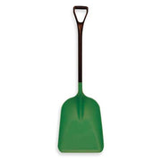 No. 4 Industrial Square Point Shovel, Plastic Blade, 28 in L, Black Polypropylene Handle