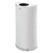 Half Round 12 gal Half-Round Indoor Metal Can, Stainless Steel, None, Stainless Steel