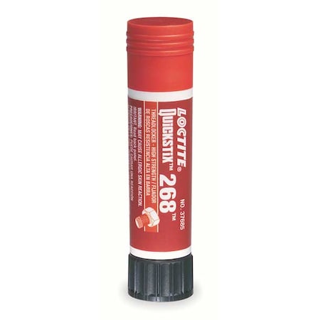 Threadlocker, LOCTITE 268, Red, High Strength, Solid, 0.32 oz Stick