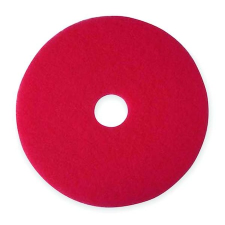 Buffing And Cleaning Pad,19 In, Red, PK5