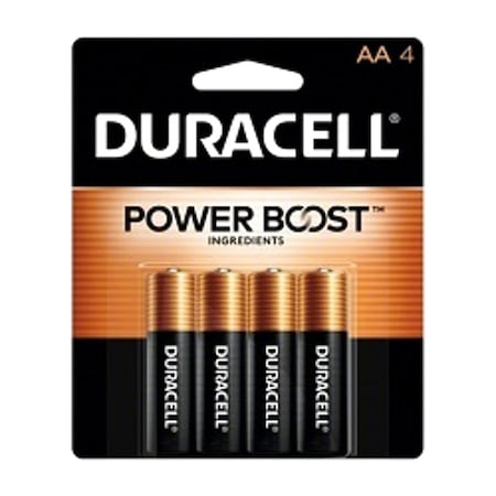 Coppertop AA Alkaline Battery, 1.5V DC, PK4