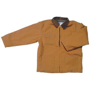 Coat, Quilt Lined Cotton Duck, Brown, M