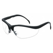 Klondike (KD1), Safety Glasses, Anti-Fog, Clear Lens, Black Frame, Half Frame