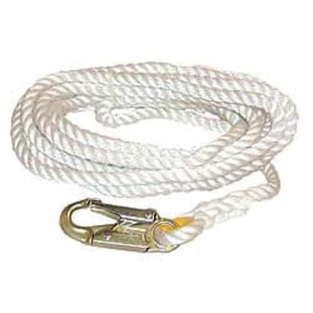 Positioning Lanyard, 50 ft Length, Web Loop, Nylon, 1 Leg(s), 310 lb. Weight Capacity