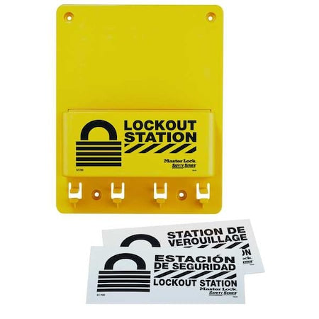 Lockout Station,Unfilled,9-3/4 In H