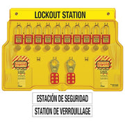 Lockout Station,10 Locks,Keyed Diff