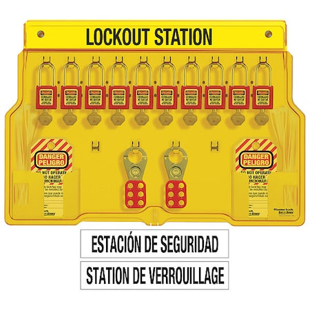 Lockout Station,10 Locks,Keyed Diff
