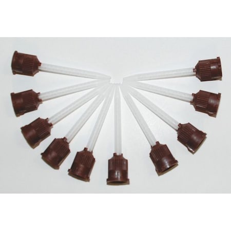 Mixing Nozzle, Black, White, 1:1, 2:1 Mixing Ratio, 10 PK