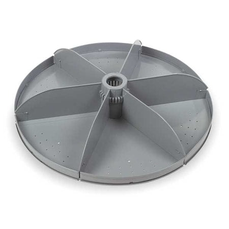 Gray Flat-Bottom Shelf, 14 in W, 6 in H