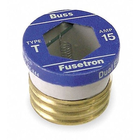 Plug Fuse, 5.60A, 10kA at 125V AC, 4 PK