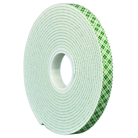 Double-Sided VHB Foam Tape, 1/2 in W, 5 yd L, 3/32 in Thick, Polyurethane Foam, 4910