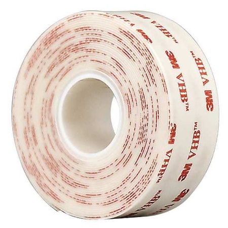 Foam Tape, White, 5 yd L, 3/4 in W