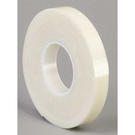 Double-Sided Foam Tape, 2 in W, 5 yd L, 1/16 in, Acrylic Foam, Double-Sided