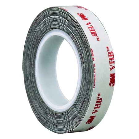 Double-Sided Foam Tape, 6 in W, 5 yd L, 1/32 in, Acrylic Foam, Double-Sided