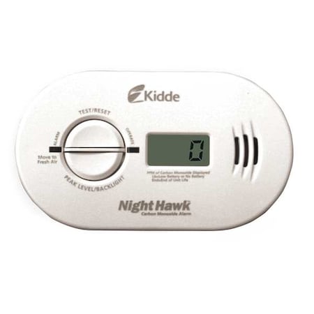 Carbon Monoxide Alarm, 85 dB at 10 ft, (3) AA Batteries, Electrochemical Battery Backup: No
