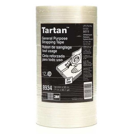 Filament Tape,18mm x 55m,4 mil,PK48