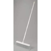 16 in Sweep Face Push Broom, Stiff, Synthetic, White