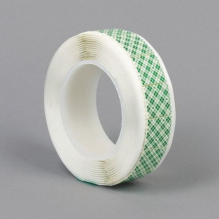Double-Sided Foam Tape, 3/4 in W, 3/4 in L, 1/16 in, Polyurethane Foam, Double-Sided, 256 PK