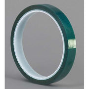 Film Tape, 3/4 in W x 18 yd L, 3.2 mil Thick, Green, Silicone Adhesive
