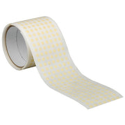 Painter's Tape, 3/8 in W x 3/8 in L, 7.5 mil Thick, Tan, Rubber Adhesive, 2500 PK