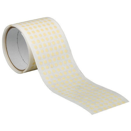 Painter's Tape, 1/4 in W x 1/4 in L, 7.5 mil Thick, Tan, Rubber Adhesive, 2500 PK