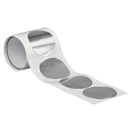 Foil Tape,2 In., Shiny Silver, PK50