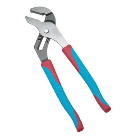10 in Code Blue Straight Jaw Tongue and Groove Plier, Serrated