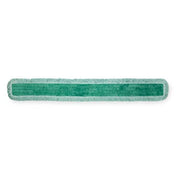 60 in Hook-and-Loop Dust Mop, Green, Microfiber